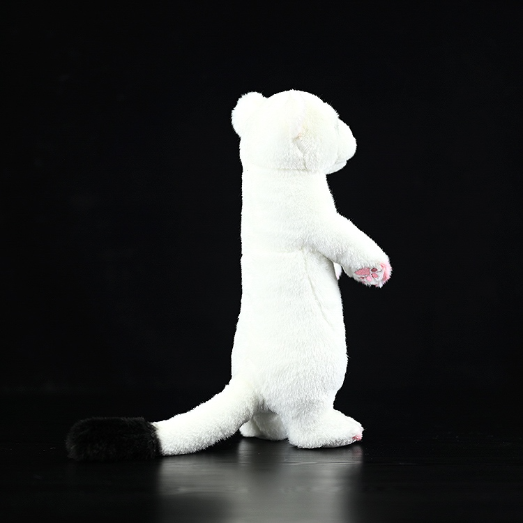 White Stoat Soft Stuffed Plush Toy