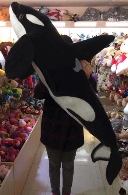 Full Size Orca Killer Whale Soft Stuffed Plush Toy