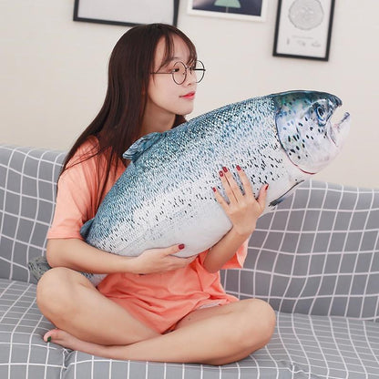 Salmon Fish Soft Stuffed Plush Pillow Toy