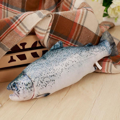 Salmon Fish Soft Stuffed Plush Pillow Toy